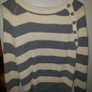 Grey & White Sweater